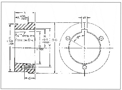 Ejes de acero para los bujes HG1 HH1 HCH1 HP1 HCP1 HP2 HB1 HB2 HQ1 HCQ1 HQ2 HR1 HR2 HS1 HS2 HU0 HU1 HU2 HW1 de la forma cónica de la fractura