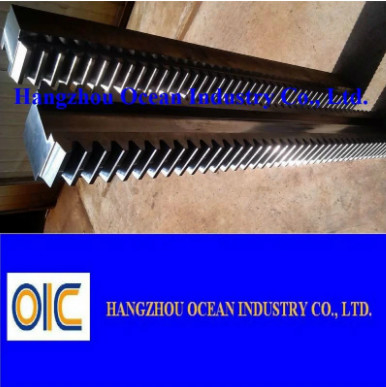 China Profil de dientes rectos de 20 mm Puerta corredera industrial Reposables de engranajes de motor Módulo 1 Óxido negro proveedor