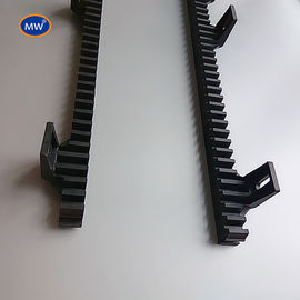 DIN 6 engranaje de rack de dientes rectos 20 mm de acero de óxido negro engranaje de rack para motor de puerta corredera proveedor